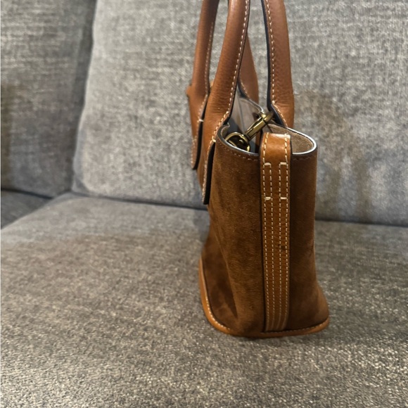 NEW OFFERS WELCOMED Polo by Ralph Lauren Suede Bellport mini tote bag - Picture 3 of 4